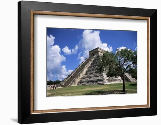 El Castillo Pyramid at Chichen Itza, Unesco World Heritage Site, Yucatan, Mexico, North America-Nelly Boyd-Framed Photographic Print