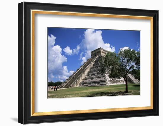 El Castillo Pyramid at Chichen Itza, Unesco World Heritage Site, Yucatan, Mexico, North America-Nelly Boyd-Framed Photographic Print