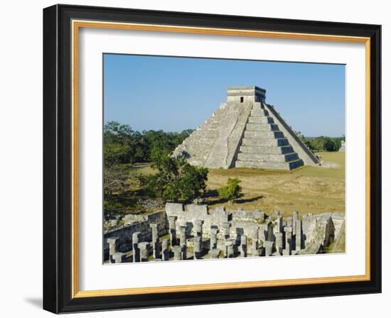 El Castillo, Pyramid of Kukolkan, Chichen Itza, Mexico-Adina Tovy-Framed Photographic Print