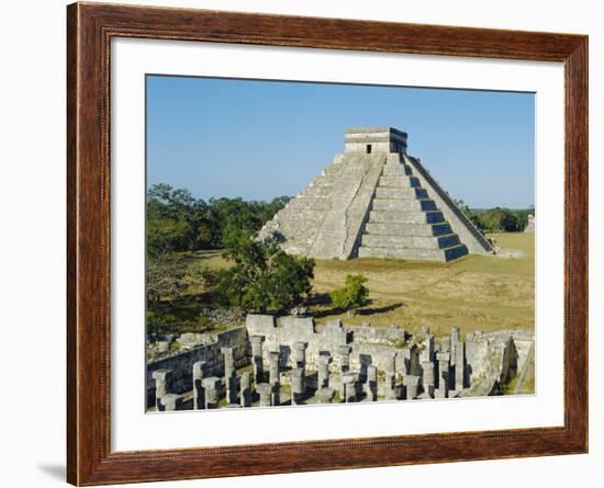 El Castillo, Pyramid of Kukolkan, Chichen Itza, Mexico-Adina Tovy-Framed Photographic Print