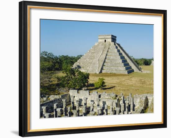 El Castillo, Pyramid of Kukolkan, Chichen Itza, Mexico-Adina Tovy-Framed Photographic Print