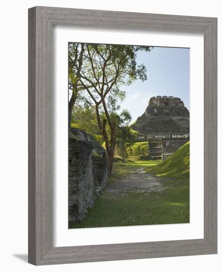 El Castillo Pyramid, Xunantunich Ancient Site, Cayo District, Belize-William Sutton-Framed Photographic Print