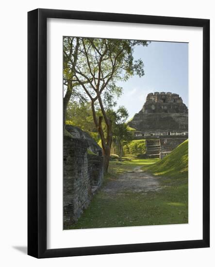 El Castillo Pyramid, Xunantunich Ancient Site, Cayo District, Belize-William Sutton-Framed Photographic Print