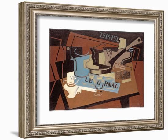 El Cazo, by Gris, Juan (1887-1927). Oil on Canvas, 1919. Dimension: 65X81 Cm. Coleccion Abello-Juan Gris-Framed Giclee Print