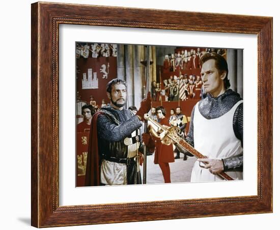 EL CID, 1961 directed by ANTHONY MANN Charlton Heston (photo)-null-Framed Photo