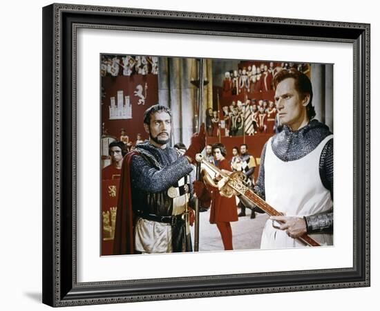 EL CID, 1961 directed by ANTHONY MANN Charlton Heston (photo)-null-Framed Photo