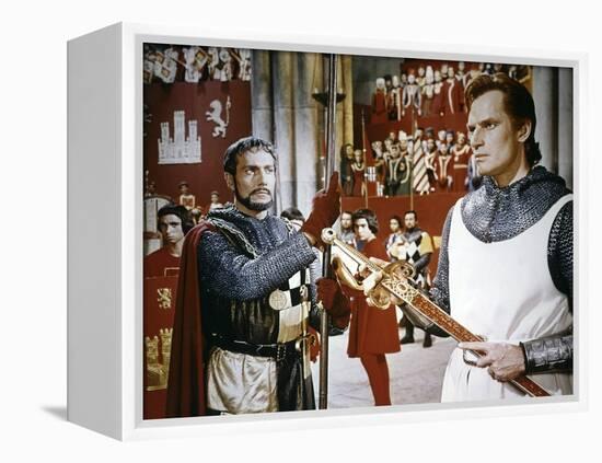 EL CID, 1961 directed by ANTHONY MANN Charlton Heston (photo)-null-Framed Stretched Canvas
