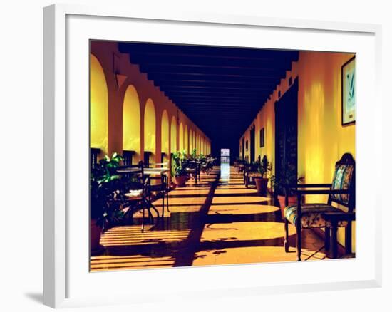 El Convento Hotel, Patio del Nispero, Courtyard, San Juan, Puerto Rico-Greg Johnston-Framed Photographic Print