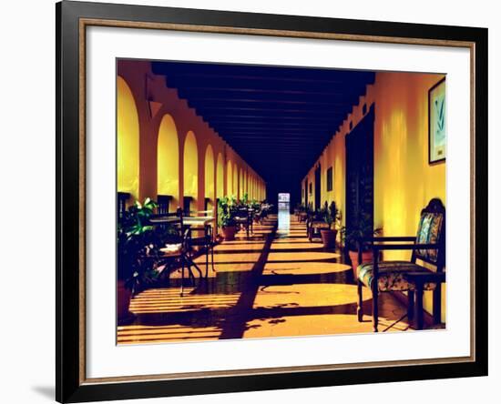 El Convento Hotel, Patio del Nispero, Courtyard, San Juan, Puerto Rico-Greg Johnston-Framed Photographic Print