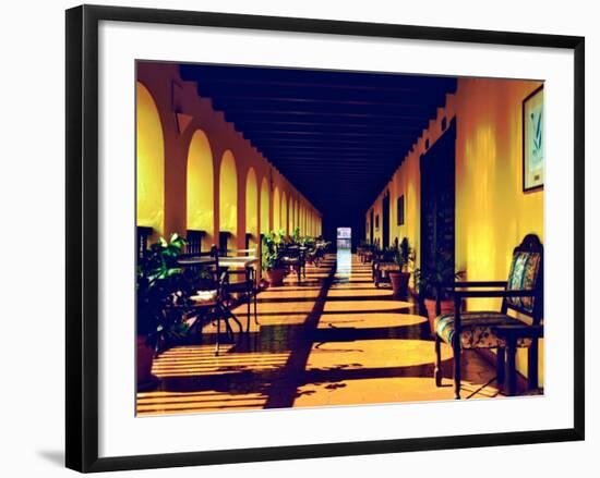 El Convento Hotel, Patio del Nispero, Courtyard, San Juan, Puerto Rico-Greg Johnston-Framed Photographic Print