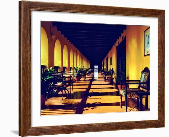 El Convento Hotel, Patio del Nispero, Courtyard, San Juan, Puerto Rico-Greg Johnston-Framed Photographic Print