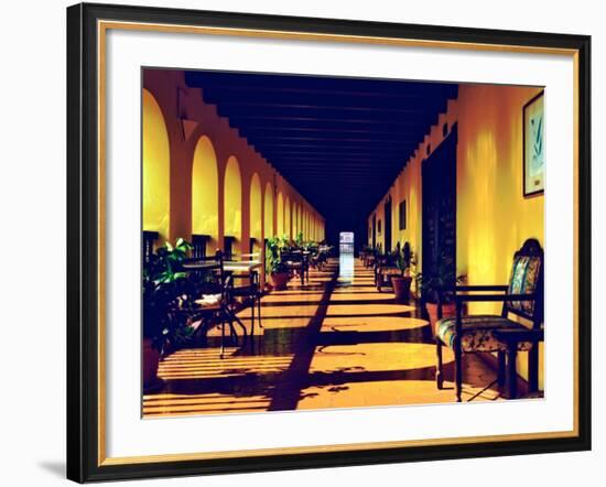 El Convento Hotel, Patio del Nispero, Courtyard, San Juan, Puerto Rico-Greg Johnston-Framed Photographic Print