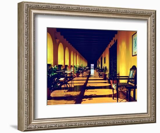 El Convento Hotel, Patio del Nispero, Courtyard, San Juan, Puerto Rico-Greg Johnston-Framed Photographic Print