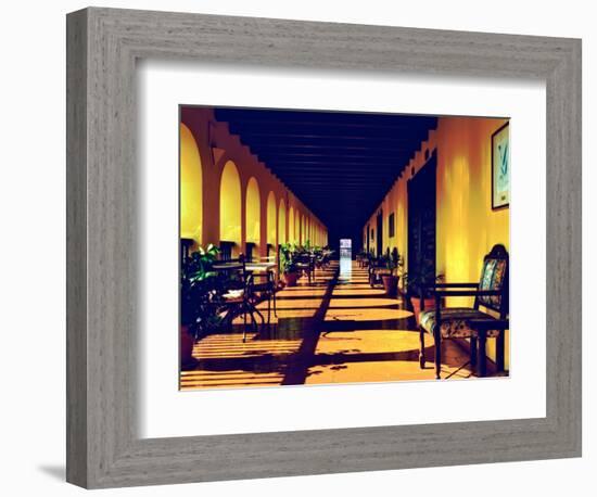 El Convento Hotel, Patio del Nispero, Courtyard, San Juan, Puerto Rico-Greg Johnston-Framed Photographic Print