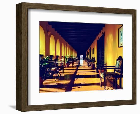 El Convento Hotel, Patio del Nispero, Courtyard, San Juan, Puerto Rico-Greg Johnston-Framed Photographic Print