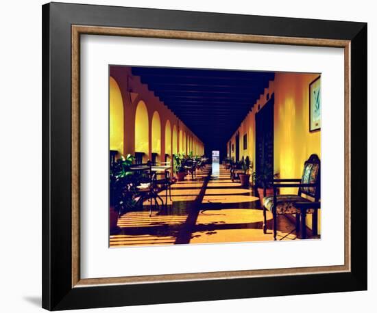 El Convento Hotel, Patio del Nispero, Courtyard, San Juan, Puerto Rico-Greg Johnston-Framed Photographic Print