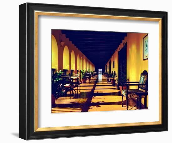 El Convento Hotel, Patio del Nispero, Courtyard, San Juan, Puerto Rico-Greg Johnston-Framed Photographic Print