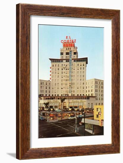 El Cortez Hotel, San Diego, California-null-Framed Art Print