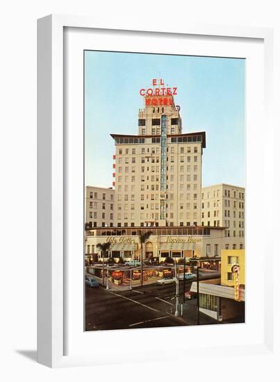 El Cortez Hotel, San Diego, California-null-Framed Art Print