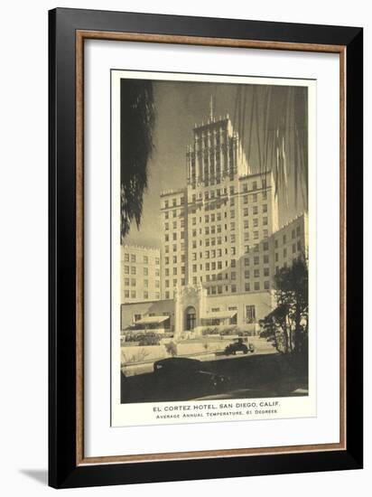 El Cortez Hotel, San Diego, California-null-Framed Art Print