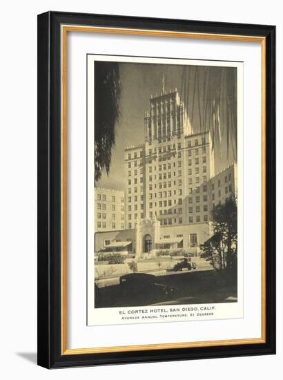 El Cortez Hotel, San Diego, California-null-Framed Art Print