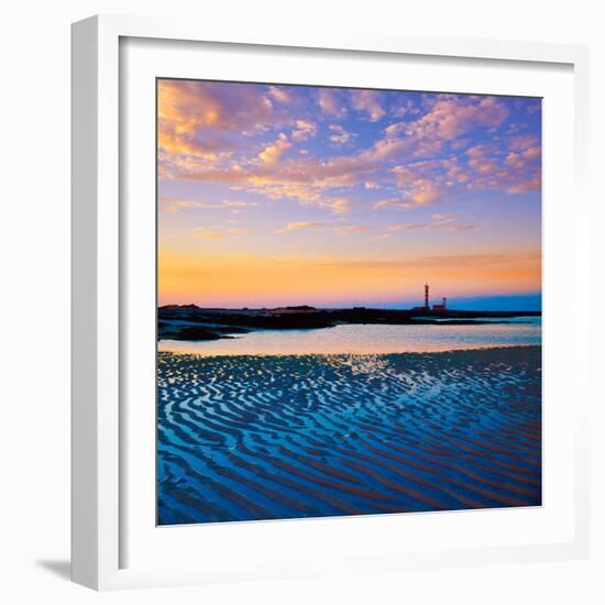 El Cotillo Toston Beach Sunset Fuerteventura at Canary Islands of Spain-Naturewolrd-Framed Photographic Print