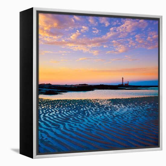 El Cotillo Toston Beach Sunset Fuerteventura at Canary Islands of Spain-Naturewolrd-Framed Premier Image Canvas
