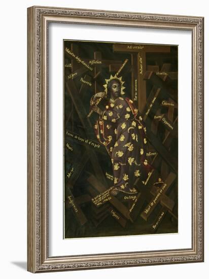 El Cristo De Las Cruces, Early 18th C-Francisco Moyen-Framed Giclee Print