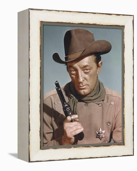 EL DORADO, 1967 directed by HOWARD HAWKS Robert Mitchum (photo)-null-Framed Stretched Canvas