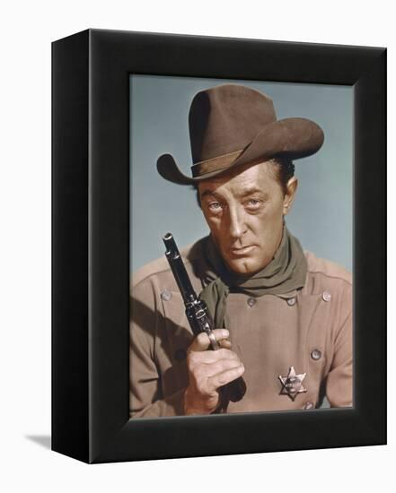 EL DORADO, 1967 directed by HOWARD HAWKS Robert Mitchum (photo)-null-Framed Stretched Canvas