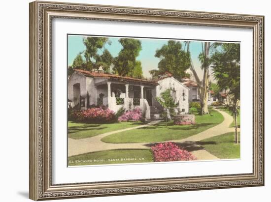 El Encanto Hotel, Santa Barbara, California-null-Framed Art Print