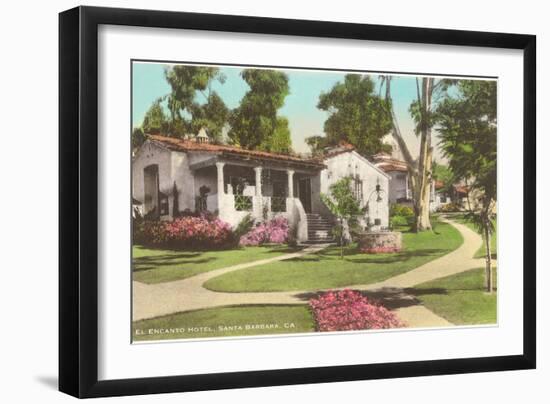 El Encanto Hotel, Santa Barbara, California-null-Framed Art Print