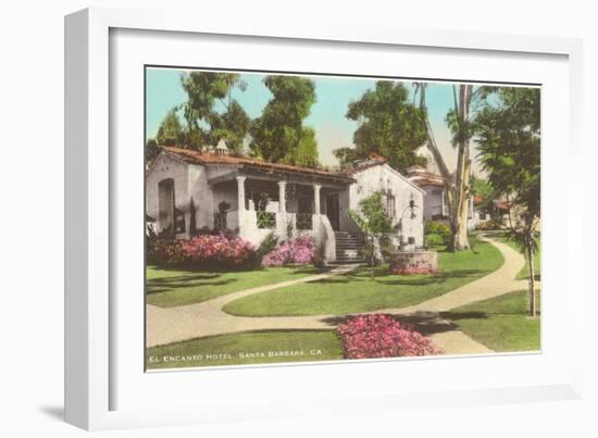 El Encanto Hotel, Santa Barbara, California-null-Framed Art Print