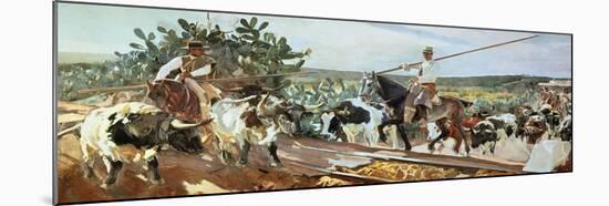 El Encierro, 1915, Spanish School-Joaquín Sorolla y Bastida-Mounted Giclee Print