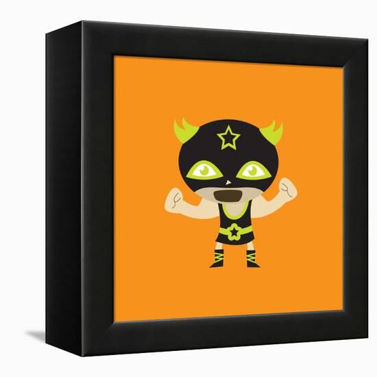 El Frijole Flexing His Muscles-null-Framed Premier Image Canvas