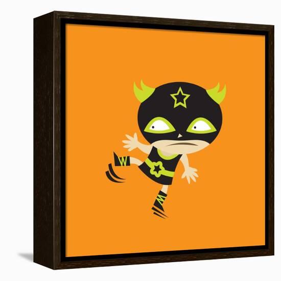 El Frijole's Flying Kick-null-Framed Premier Image Canvas