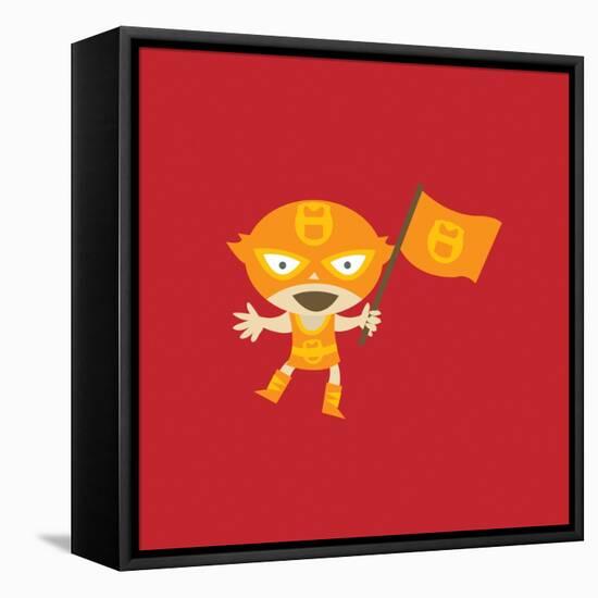 El Fuego Waving A Flag-null-Framed Premier Image Canvas