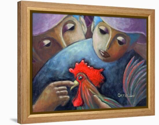 El Gallo-Oscar Ortiz-Framed Premier Image Canvas