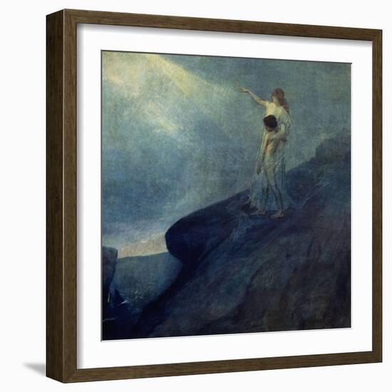 El Genio Y La Inspiracion, 1905-Julio Romero de Torres-Framed Giclee Print