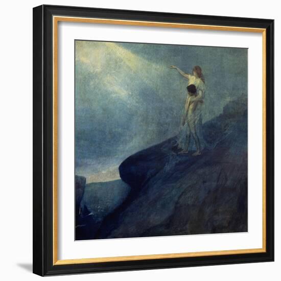 El Genio Y La Inspiracion, 1905-Julio Romero de Torres-Framed Giclee Print