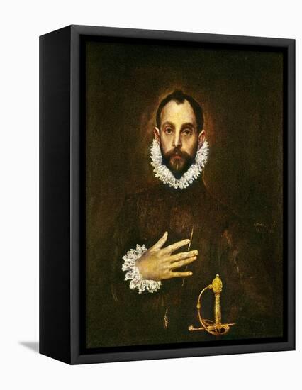 El Greco: Gentleman-El Greco-Framed Premier Image Canvas
