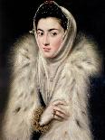 Lady in a Fur Wrap-El Greco-Giclee Print
