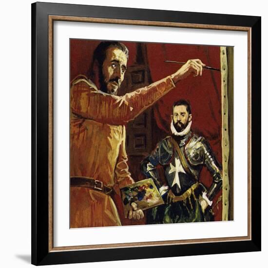 El Greco Painting Vincentio Anastagi in Malta-Luis Arcas Brauner-Framed Giclee Print