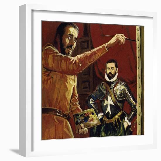 El Greco Painting Vincentio Anastagi in Malta-Luis Arcas Brauner-Framed Giclee Print