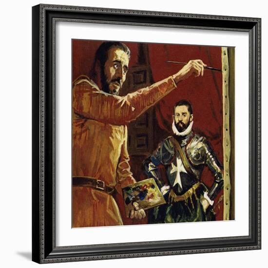 El Greco Painting Vincentio Anastagi in Malta-Luis Arcas Brauner-Framed Giclee Print