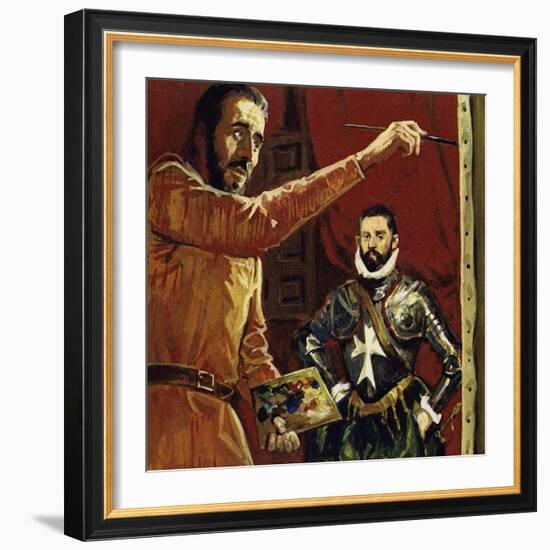 El Greco Painting Vincentio Anastagi in Malta-Luis Arcas Brauner-Framed Giclee Print