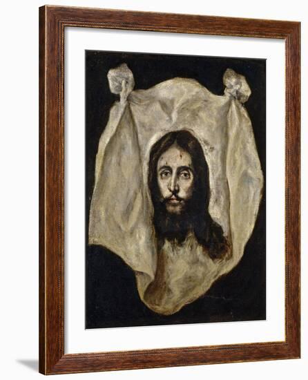 El Greco / The Holy Visage, 1586-1595-null-Framed Giclee Print