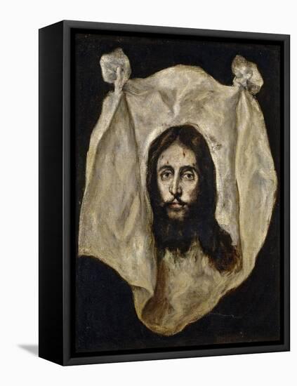 El Greco / The Holy Visage, 1586-1595-null-Framed Premier Image Canvas