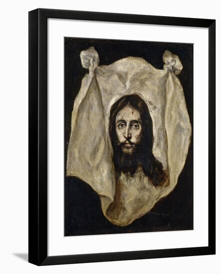 El Greco / The Holy Visage, 1586-1595-null-Framed Giclee Print