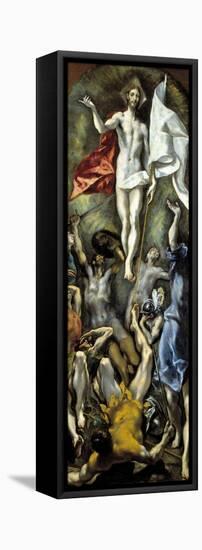 El Greco / The Resurrection, 1597-1600-null-Framed Premier Image Canvas